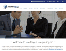 Tablet Screenshot of interlangueinterpreting.com